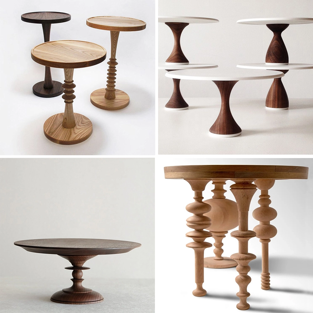 Automatic feeding CNC woodworking lathes can turn side table legs