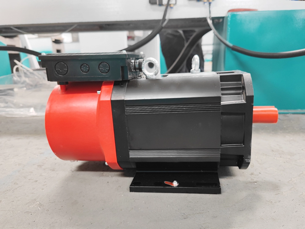 Main motor and related controller and inverter for CNC wood lathe with carving function