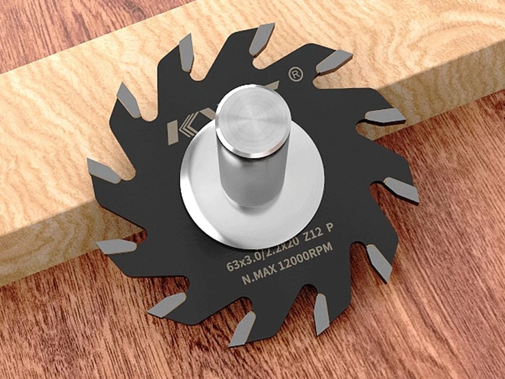 Saw blade for 2-station pool cue wood lathe