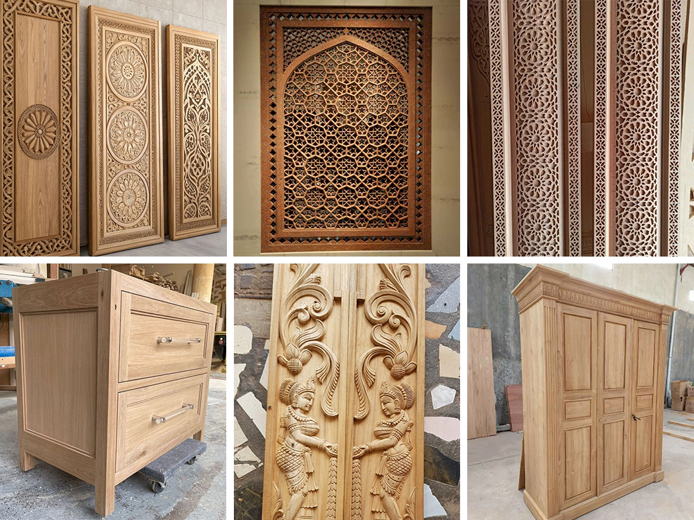 The linear ATC router can process items such as wooden doors, wooden  window partitions, decorative panels, bedside tables, wardrobes, and more