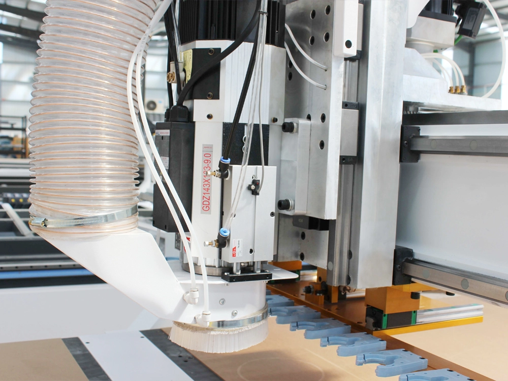 9kw automatic tool change spindle for 4x8ft double-workbench CNC router