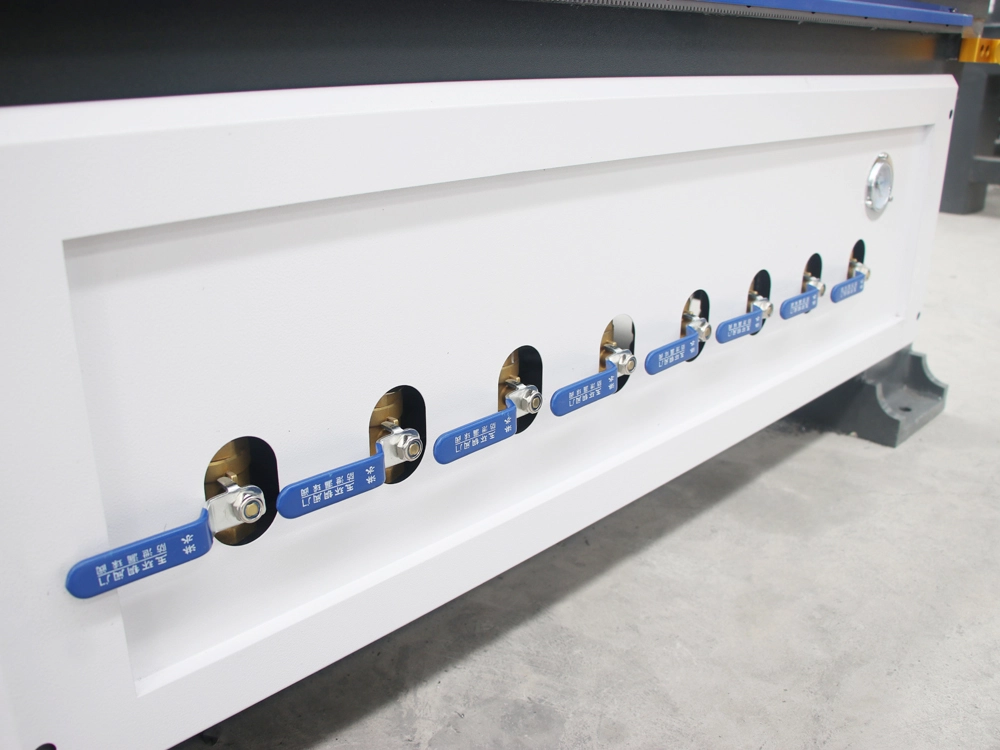 Vacuum adsorption zone control valve for 7x10ft ATC CNC router with automatic loading and unloading