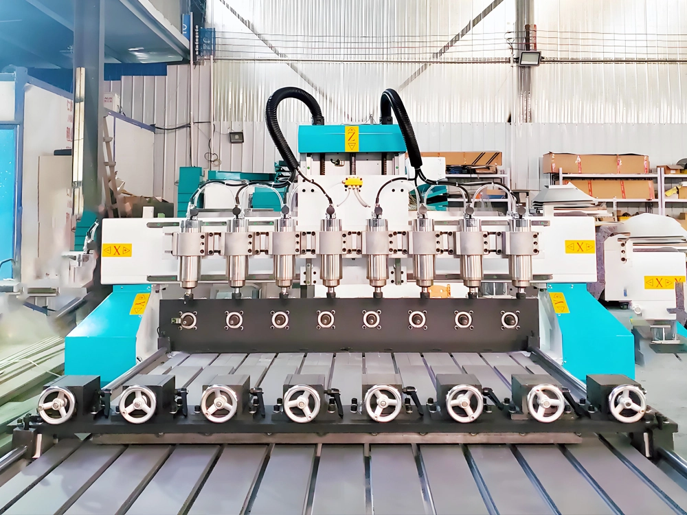 3D CNC router with T-slot work workbench