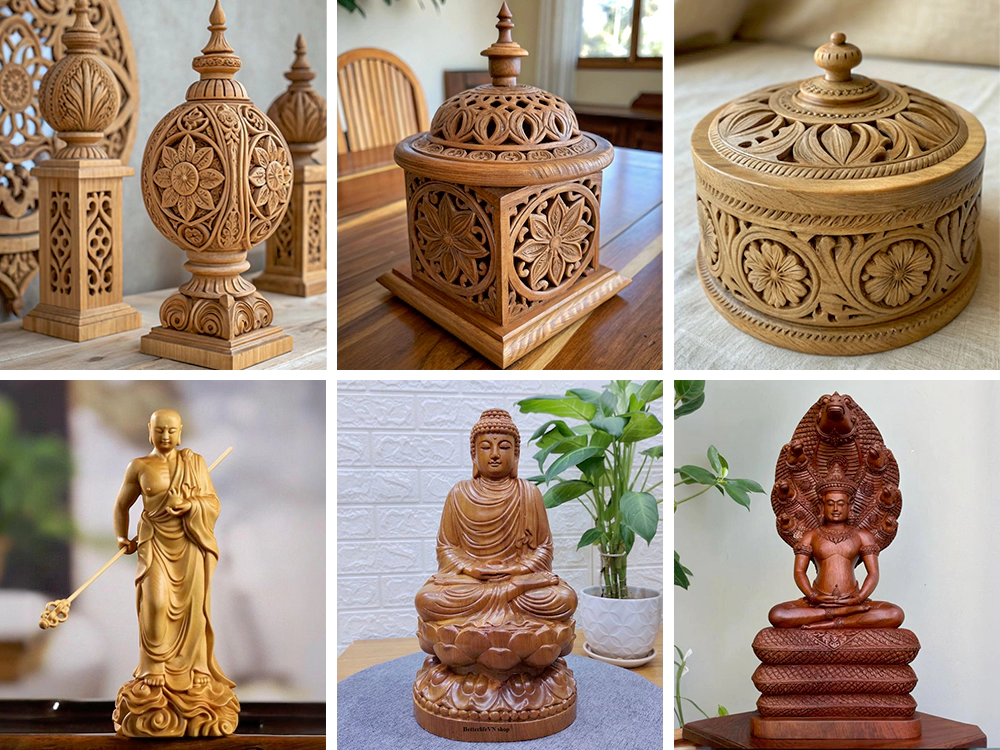 CNC 3D round sculpturing machine can process all kinds of artworks, Buddha statues and sculptures