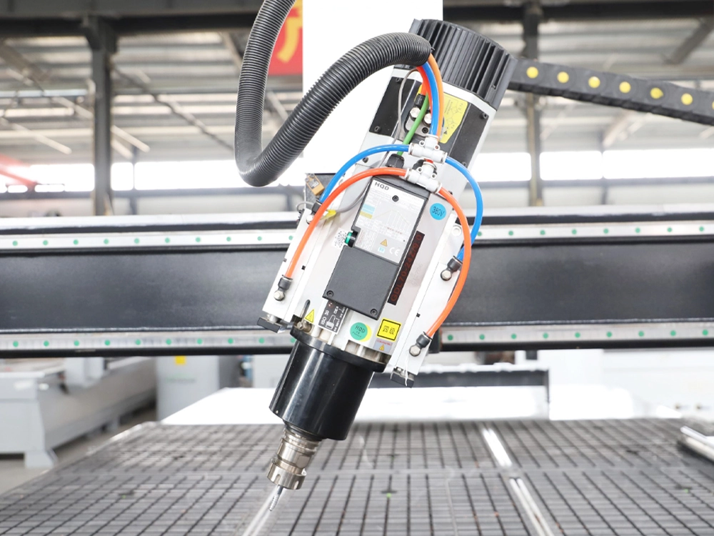 9KW automatic tool change spindle for 7'x10' four-axis linear ATC CNC router 9KW automatic tool change spindle for 7'x10' four-axis linear ATC CNC router