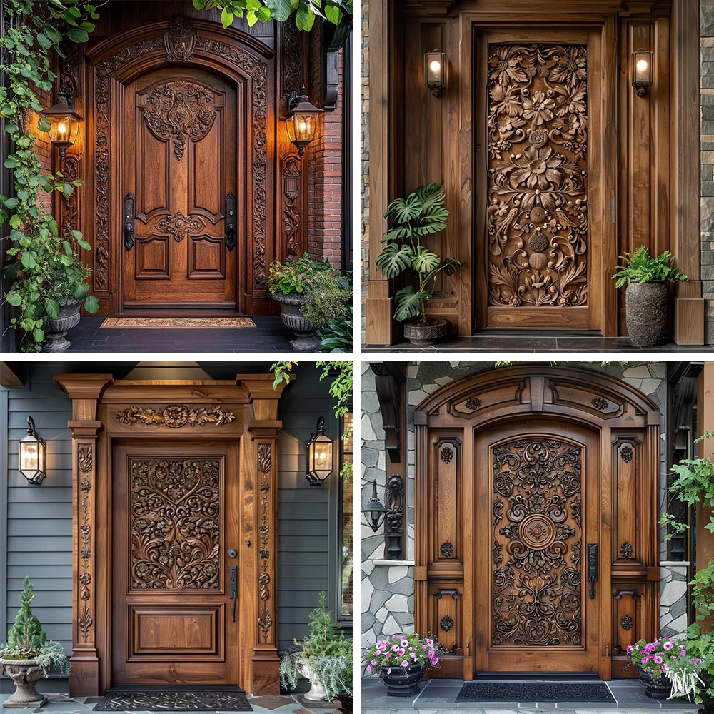 The CNC 5x10ft router with water-cooled spindle can process all kinds of wooden doors