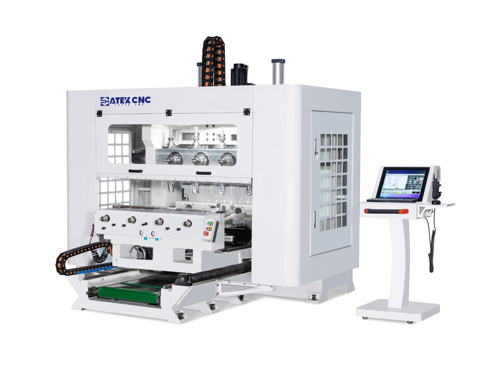 Four-head five-axis wood processing center