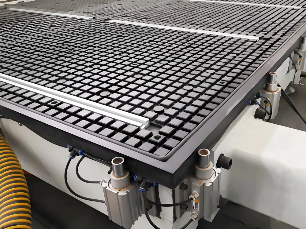 Optional vacuum + T-slot workbench