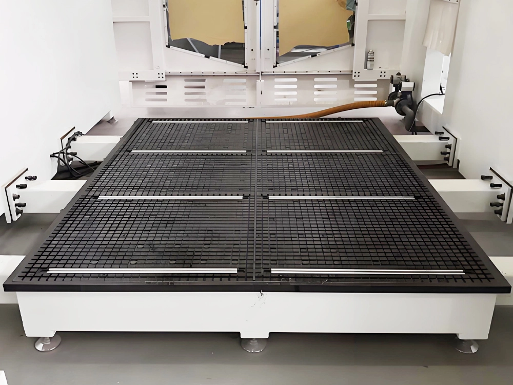 Vacuum adsorption + T-slot table top