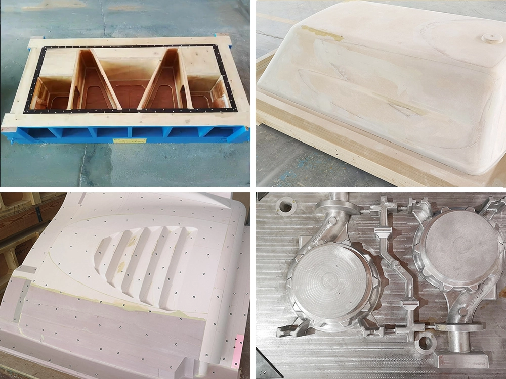 Bridge-type five-axis CNC large 3D model making machine can process various large-scale wooden molds, plaster molds, foam molds, aluminum molds, etc.