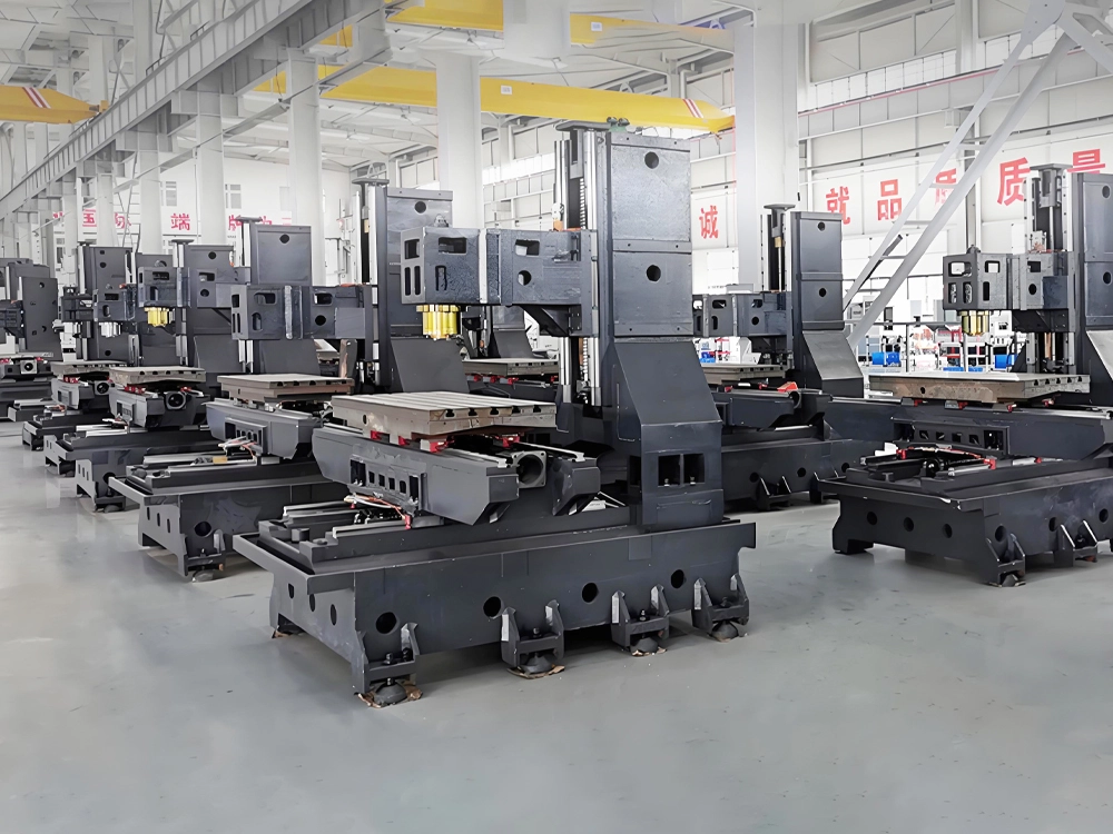 Machine frame of multifunctional drilling and milling metal processing centers