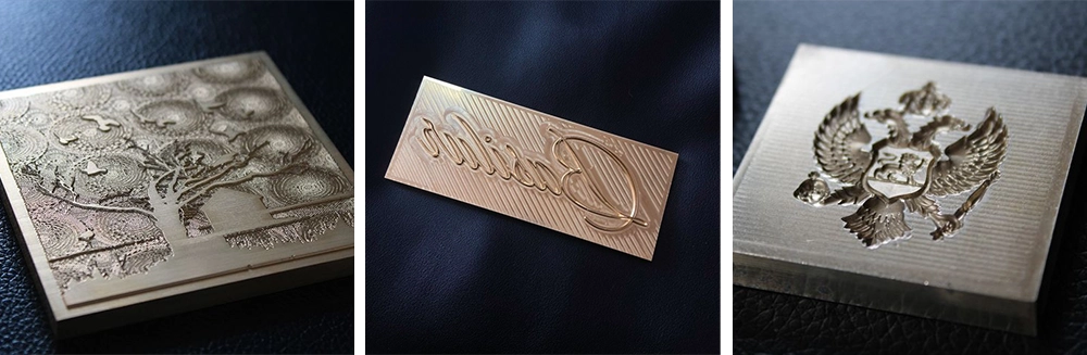 This fiber laser marking machine can engrave 3D embossing molds on metal