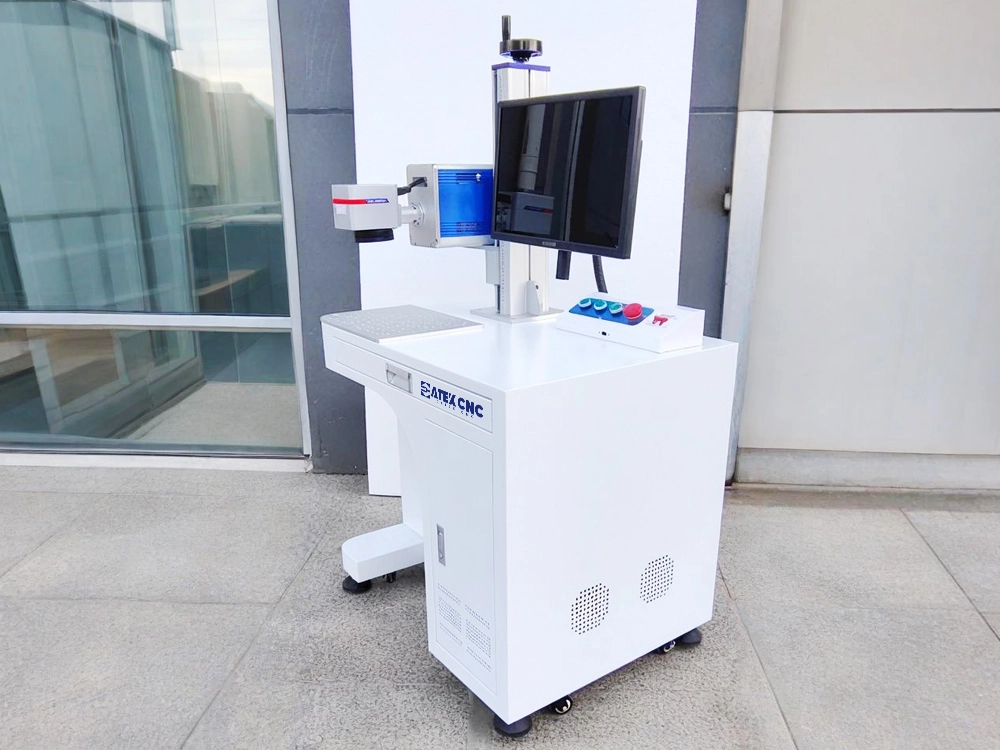 Front right view of cabinet-type RF CO2 laser engraving machine