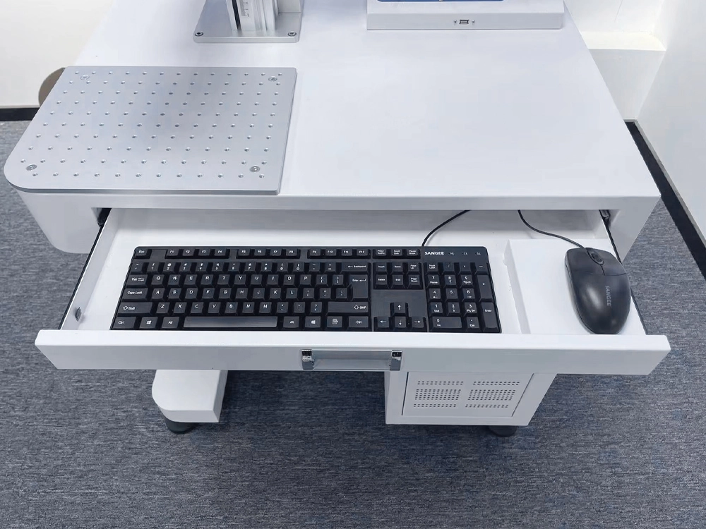 Push-pull keyboard drawer