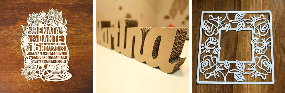 The RF CO2 laser marking machine can can cut various paper artworks, paper texts, or mark production batches and dates on product packaging boxes