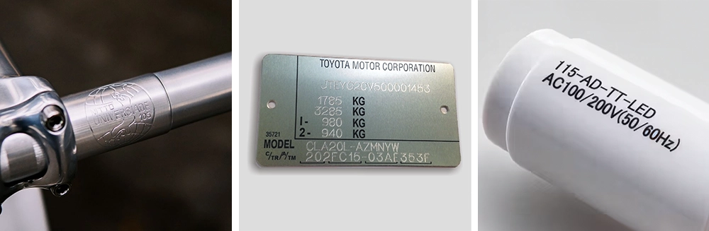 The UV laser marking machine can mark bicycle handlebars, car VIN numbers, plastic pipes, etc. The UV laser marking machine can mark bicycle handlebars, car VIN numbers, plastic pipes, etc.