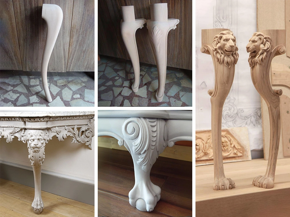 The high-power air-cooled ATC spindle is particularly suitable for machining various complex special-shaped furniture legs