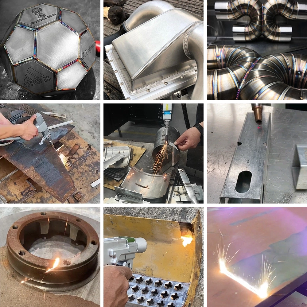 The 3-in-1 laser welding machine can weld and cut all kinds of metals, or remove rust, paint, coating, oxide film on the metal surface