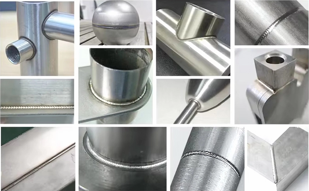 Welding example of 5-in-1 water-cooled handheld laser welder