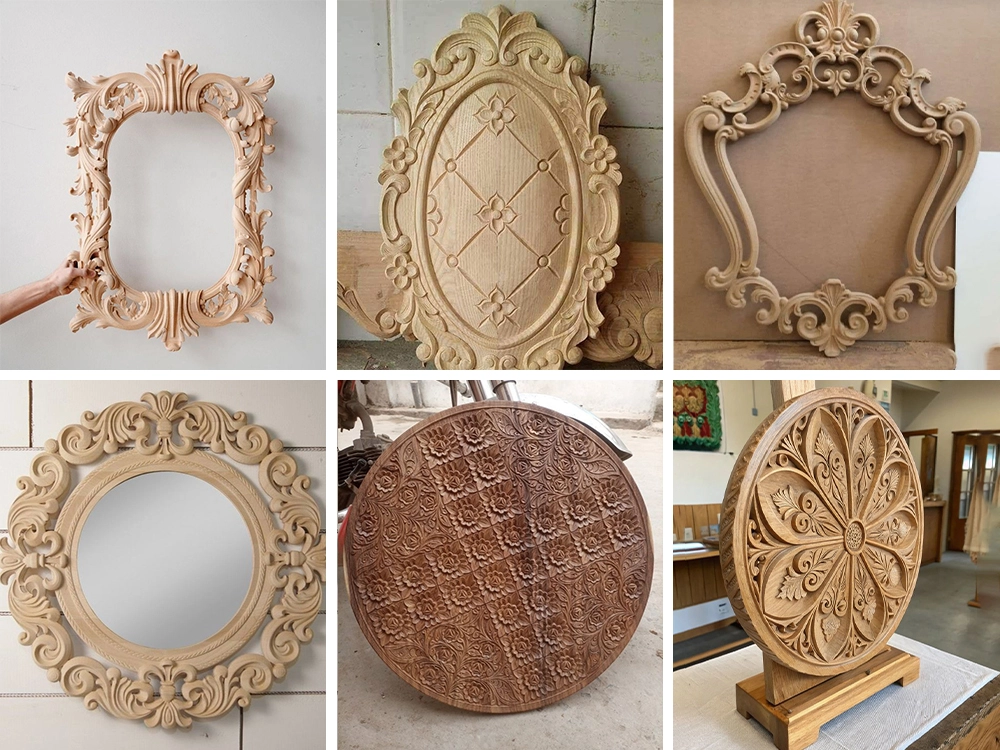 Wood furniture carving made using a small CNC router Wood furniture carving made using a small CNC router