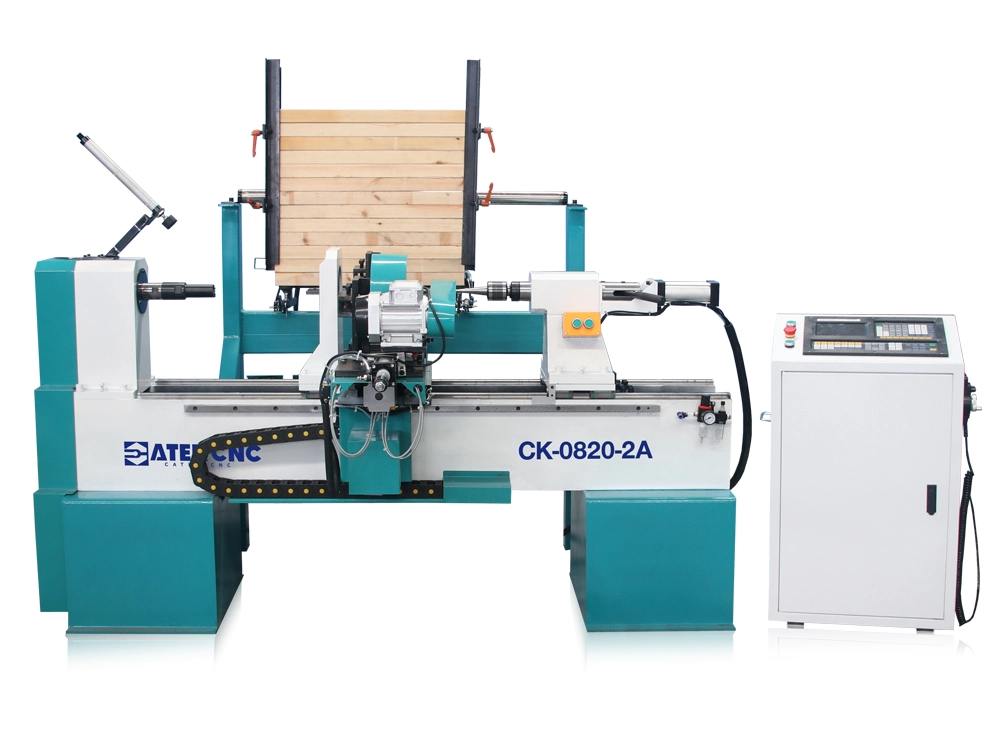 Mini automatic feeding CNC wood lathe