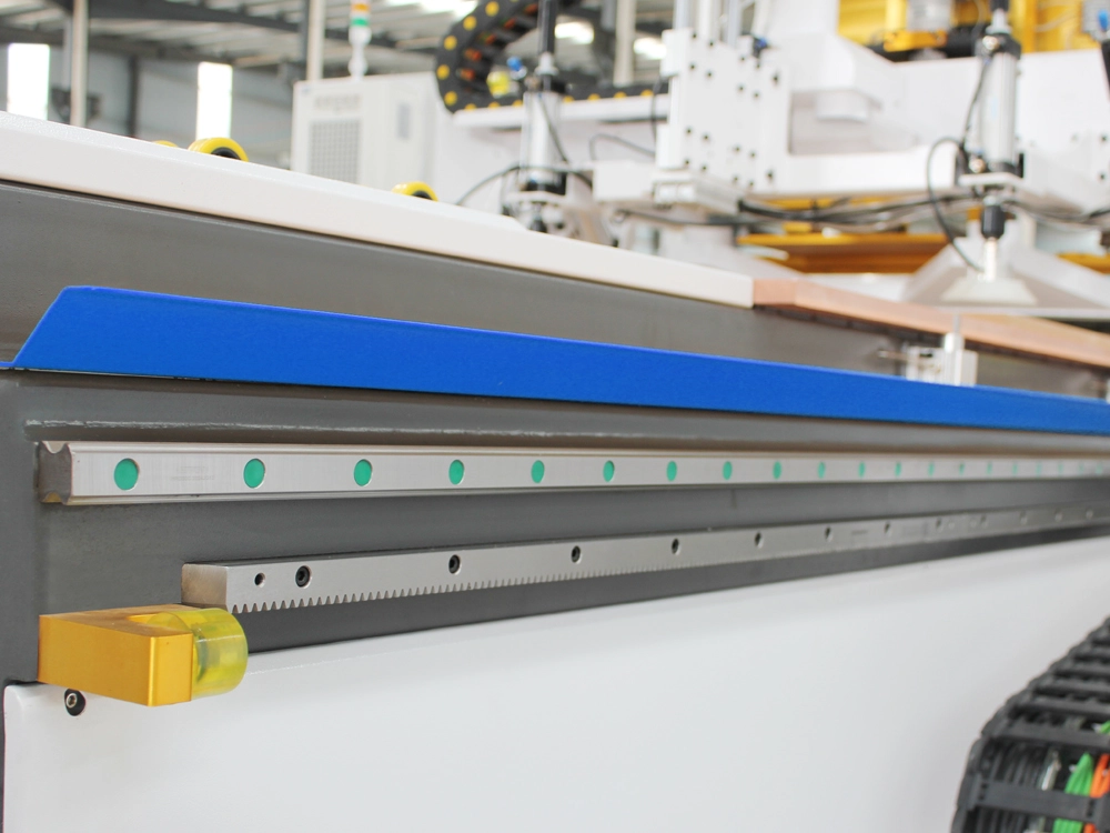 Linear guide and helical rack for Y axis