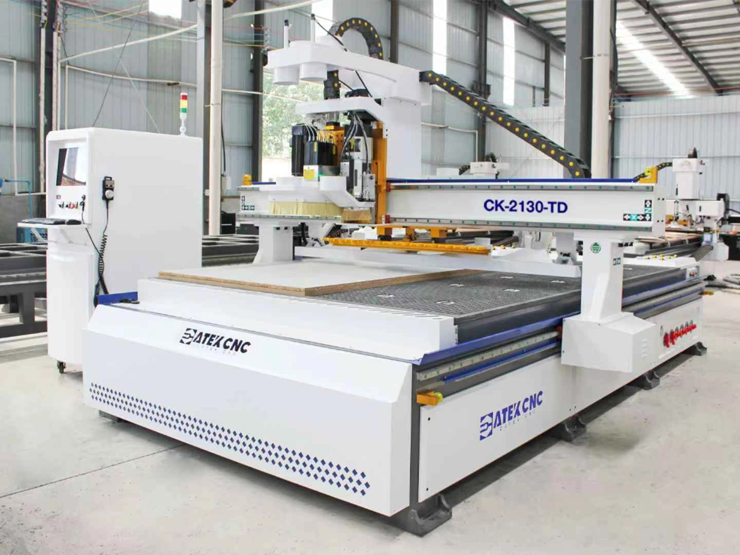 7*10ft linear ATC CNC router with 9+8 drilling unit