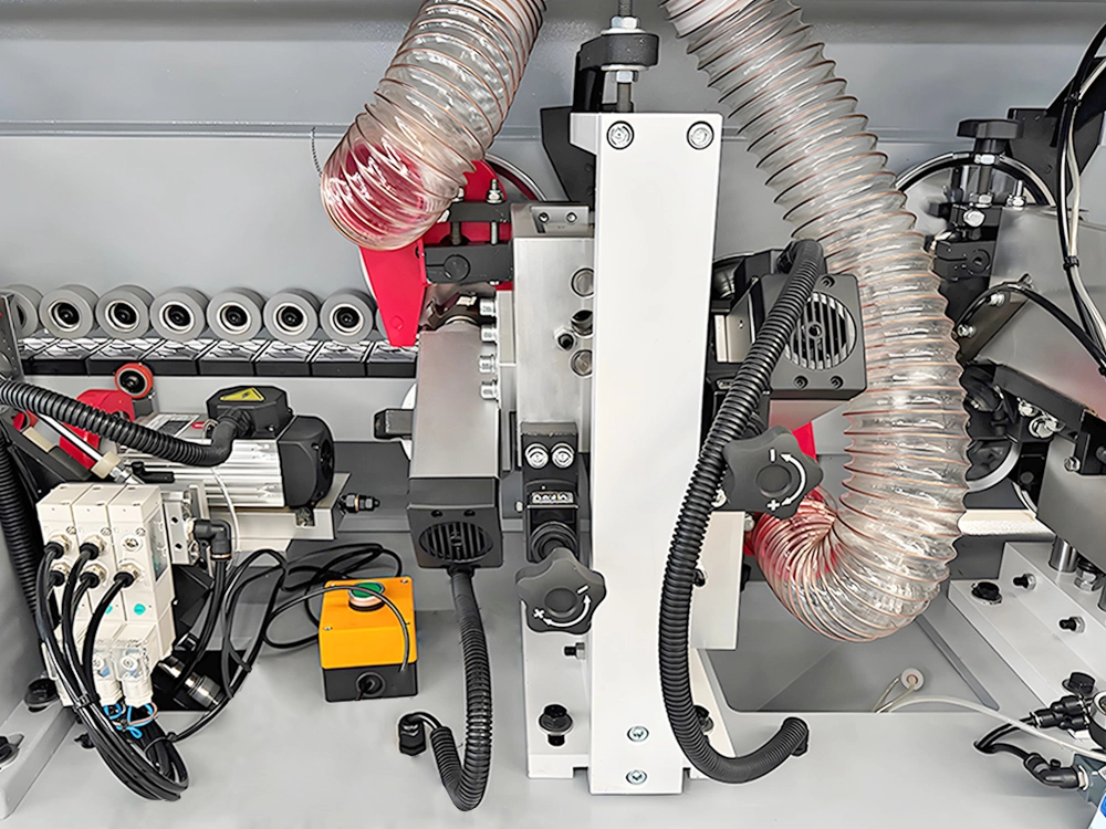 Rough and fine trimming unit of 8-in-1 fully automatic edge banding machine