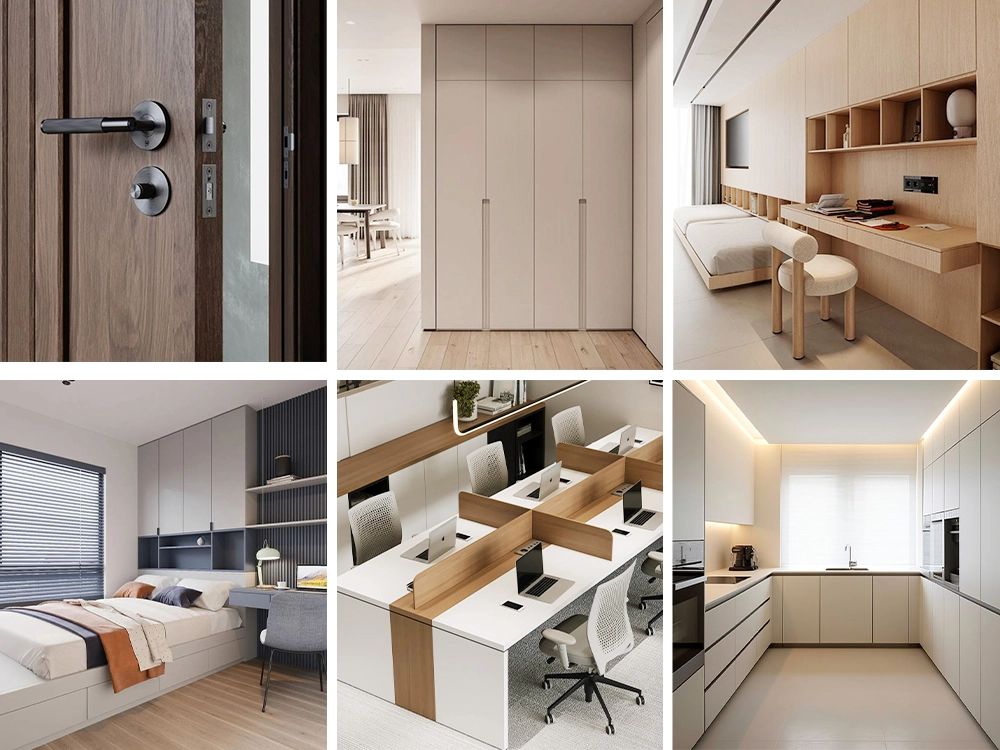 Automatic edge banding machine can be used to band the edges of panel furniture such as doors, wardrobes, beds, desks, cabinets, etc.