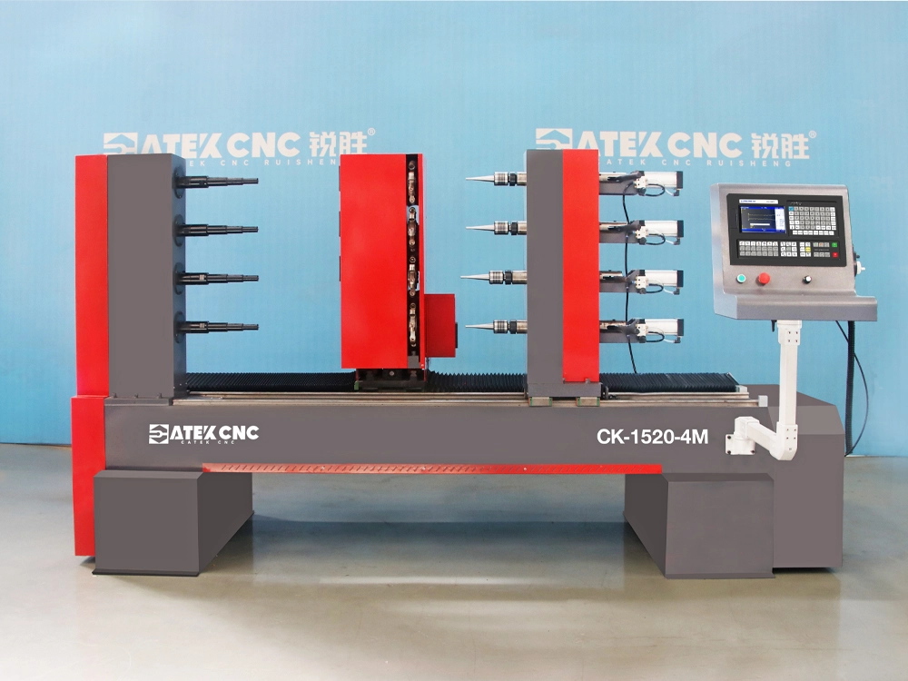 4-station CNC wood copying lathe