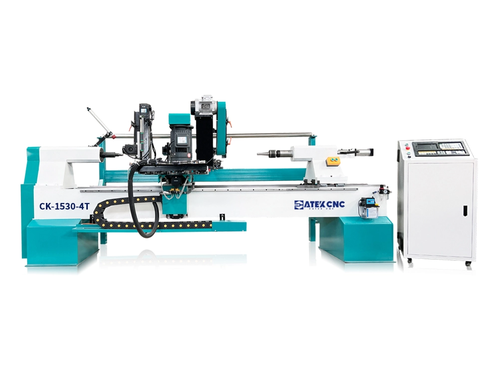 The Most Popular 4-in-1 Turning, Milling and Carving CNC Wood Lathe