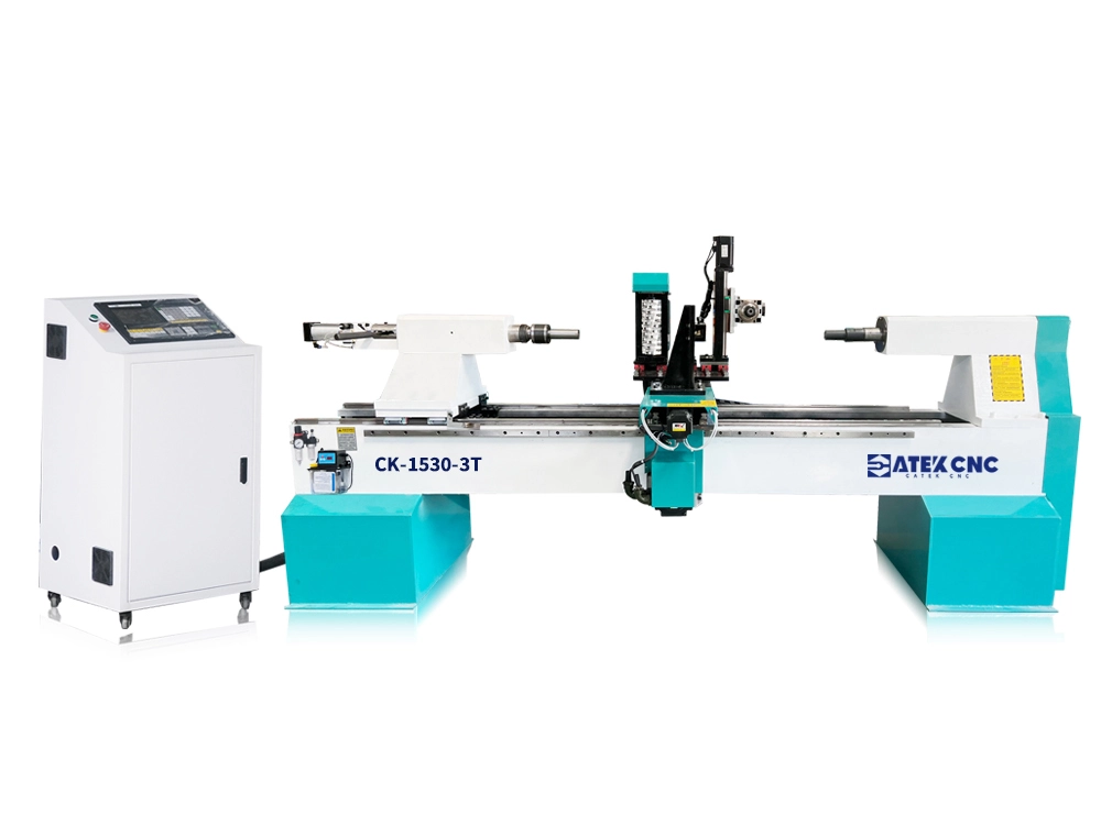 3-in-1 Automatic CNC Wood Lathe for Special-Shaped Table Legs