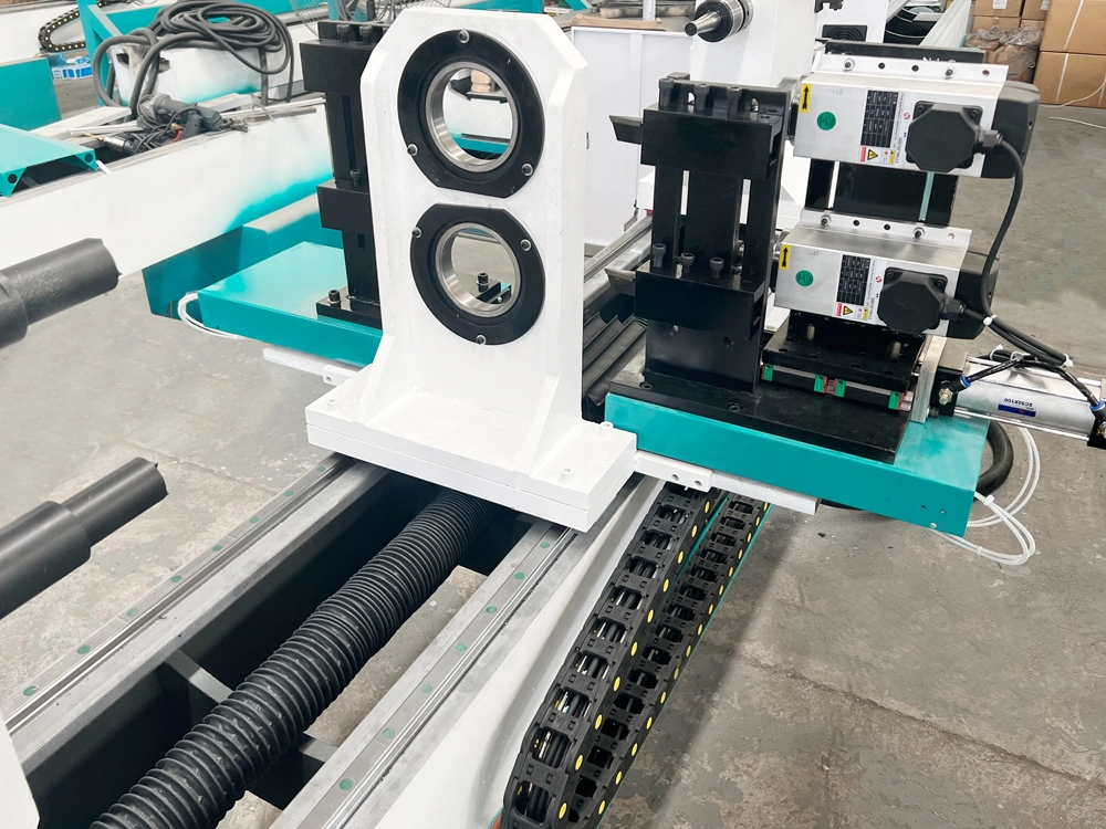 2-Station CNC Woodworking Lathe with Turning and Carving