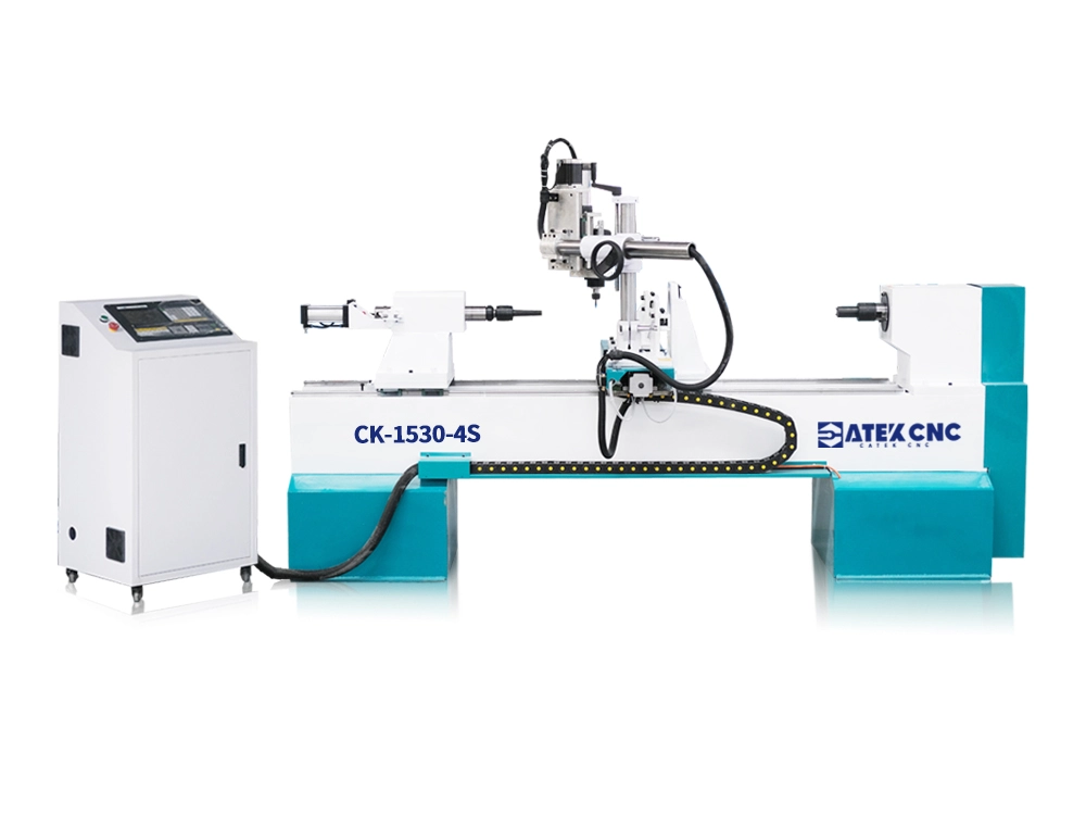 CNC Wood Carving Lathe with Four-Axis Linkage for Sculptures