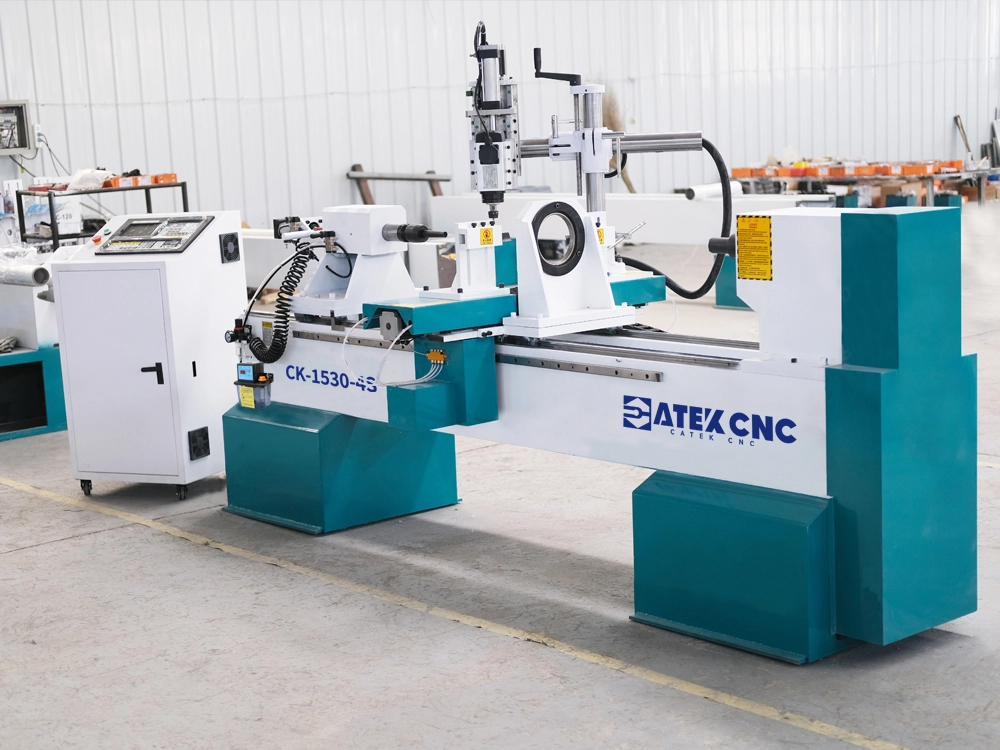 CNC Wood Carving Lathe with Four-Axis Linkage for Sculptures