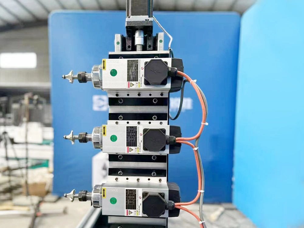 3-Station CNC Wood Lathe for Mass Production of Pool Cues