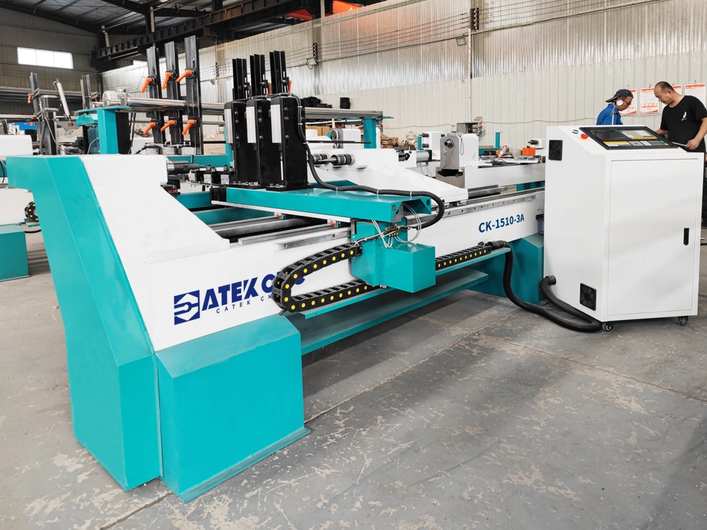 Automatic Loading and Unloading 3-Station Pool Cue CNC Milling Lathe