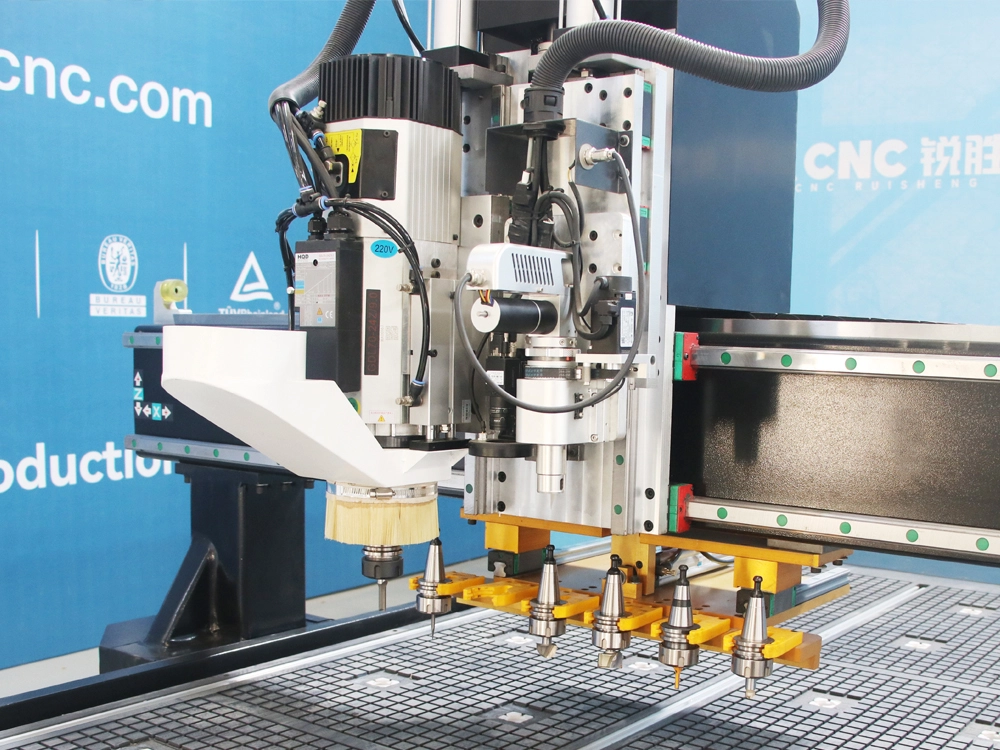 Multi-Purpose CNC Router with Oscillating Cutter and CCD