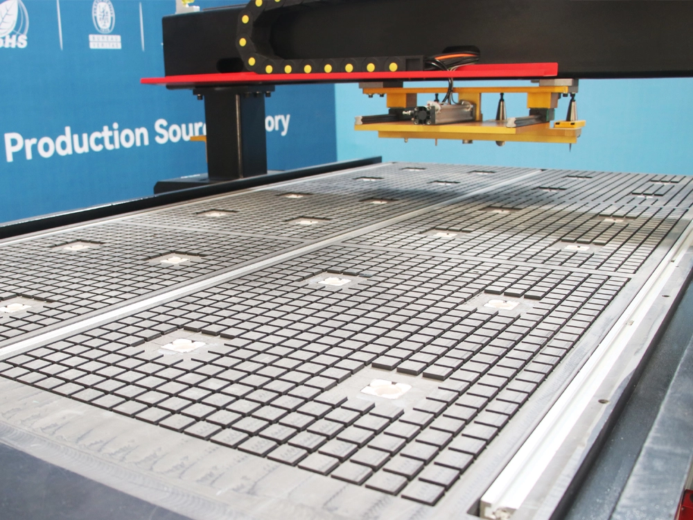 Multi-Purpose CNC Router with Oscillating Cutter and CCD