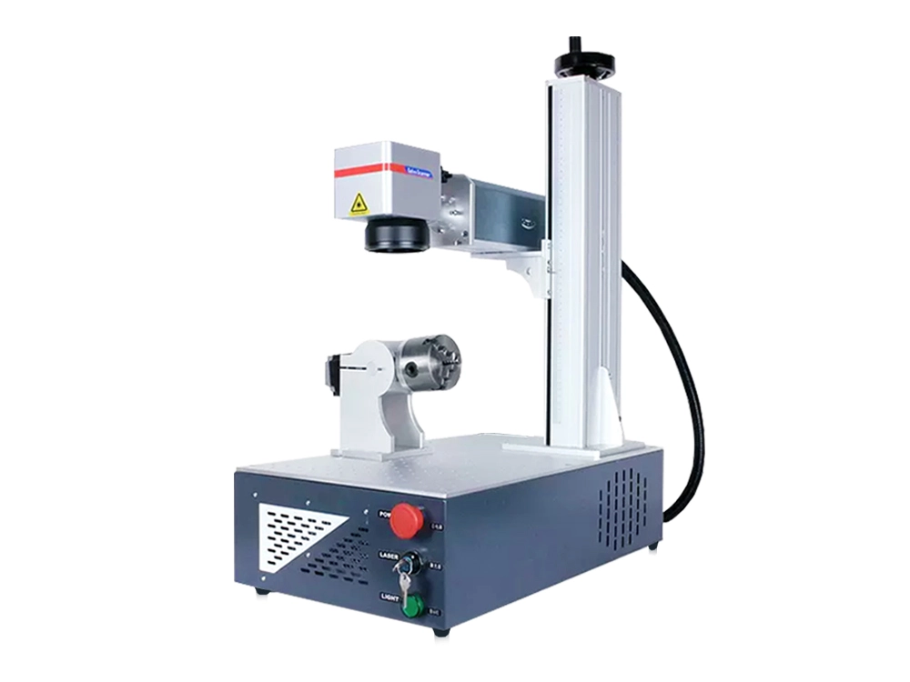 Desktop Fiber Laser Marker with 3D Rotary Device