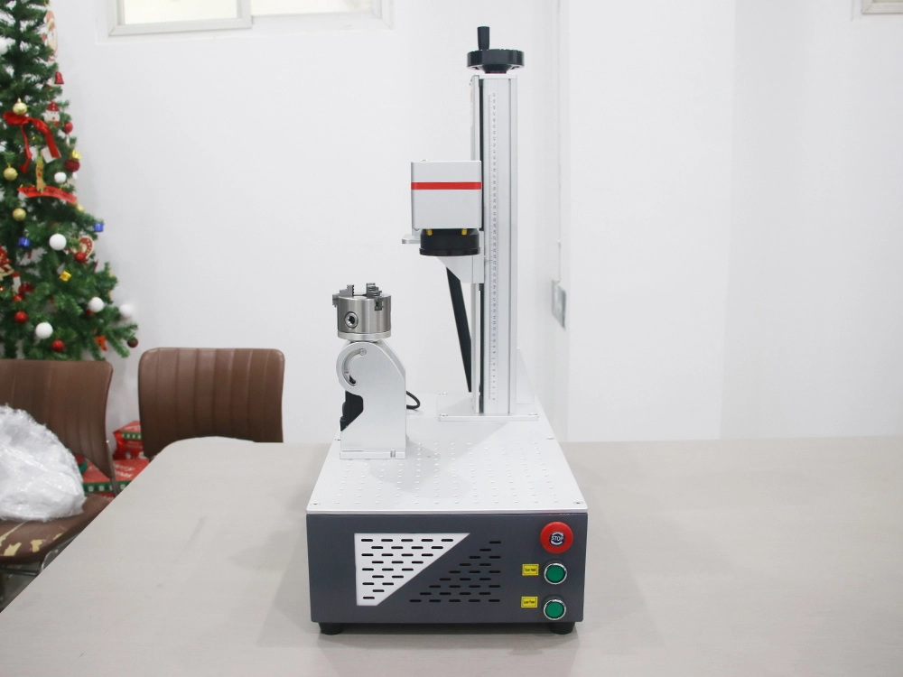 Desktop Fiber Laser Marker with 3D Rotary Device