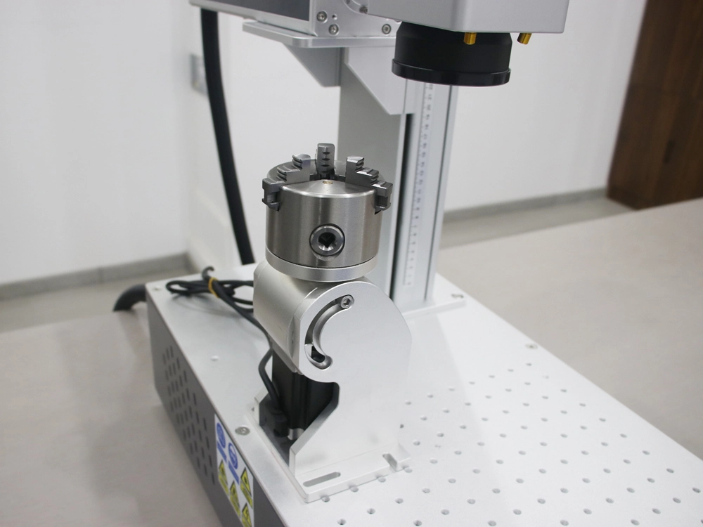 Desktop Fiber Laser Marker with 3D Rotary Device