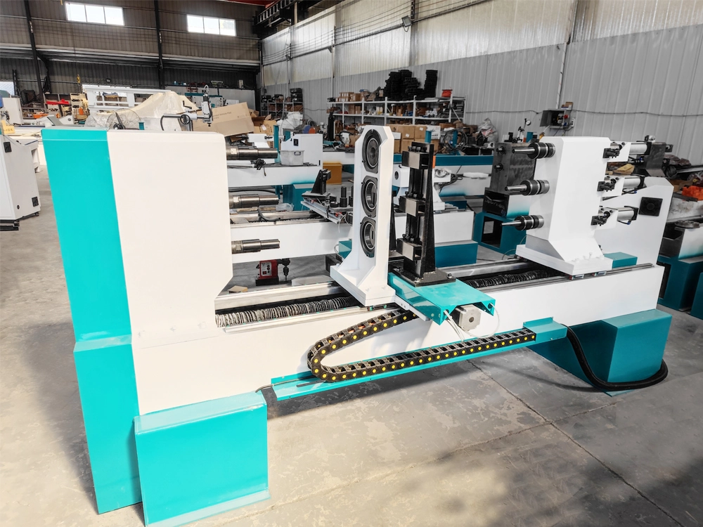 3-Station Baseball Bat CNC Making Machine for Factory Batch Production