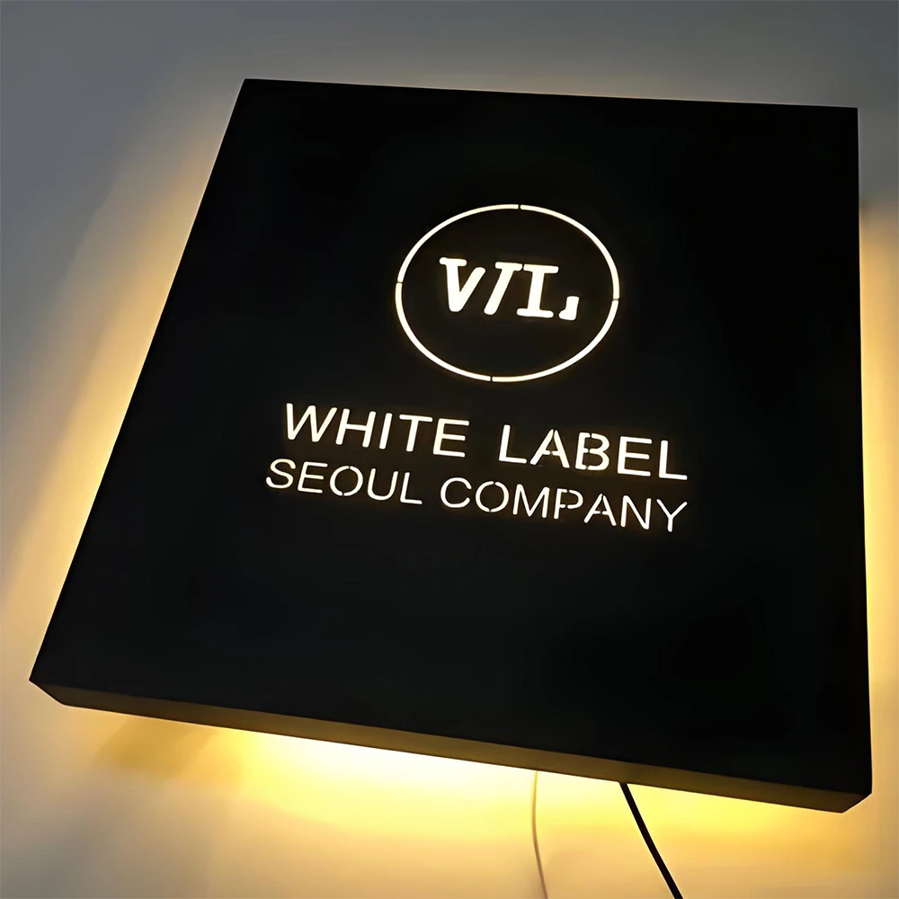 stainless steel hollow letter light box