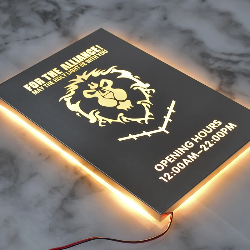 stainless steel hollow letter light box