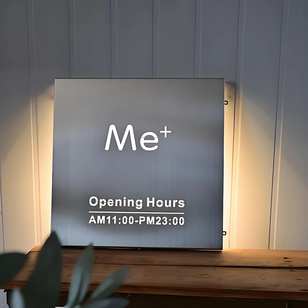 stainless steel hollow letter light box