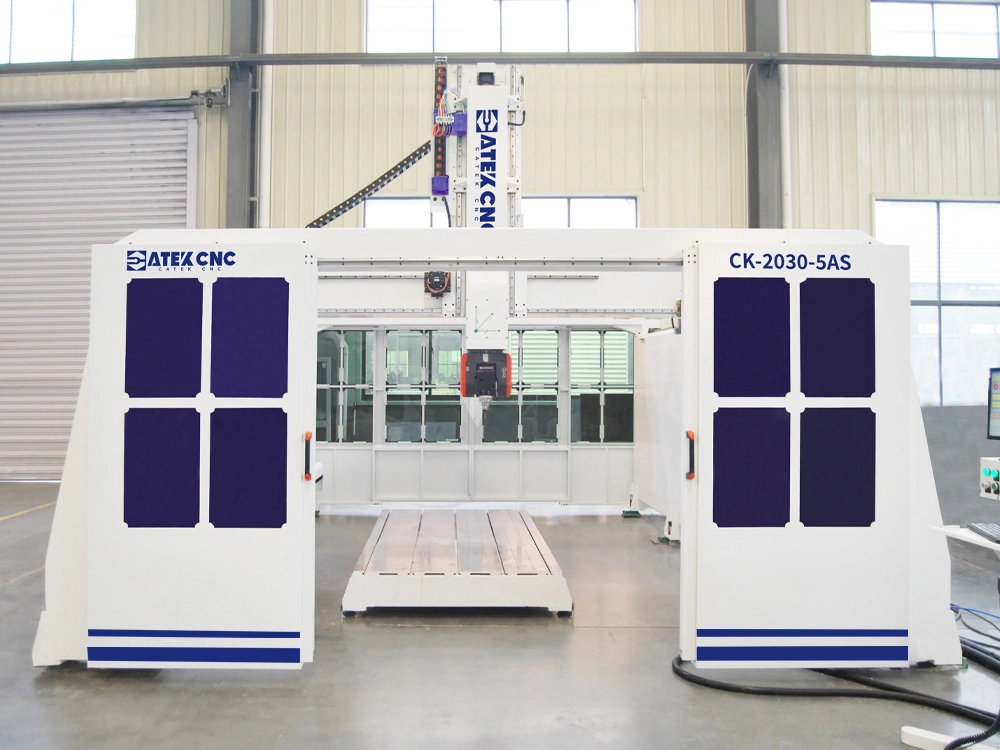Bridge-Type Five-Axis Large CNC Wood Machining Center for 3D Milling