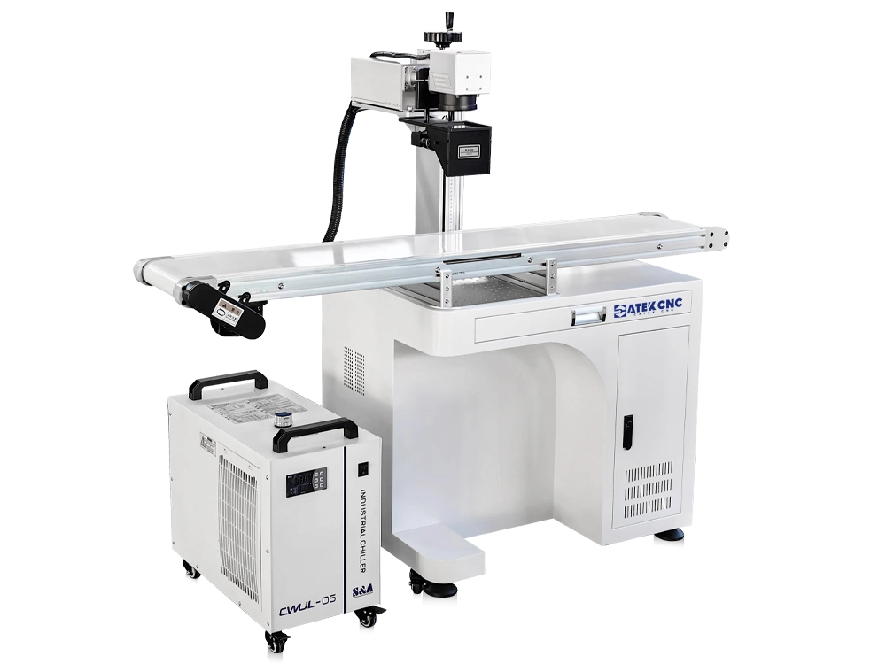 UV Laser Marking Machine with CCD Vision System and Conveyor Belt UV Laser Marking Machine with CCD Vision System and Conveyor Belt