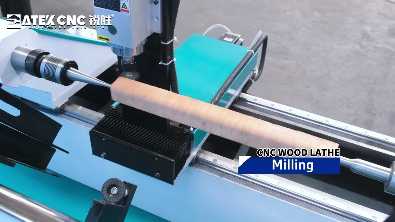 Special Lathe for Milling Pool Cues with Automatic Loading and Unloading