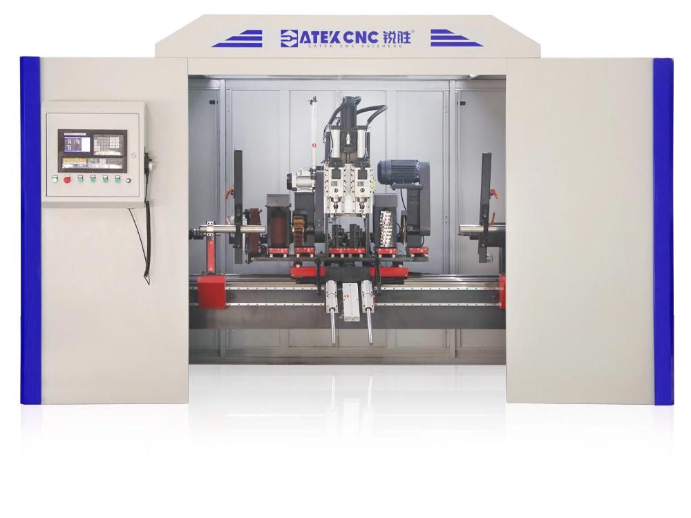 Fully Automatic 9-in-1 CNC Wood Lathe with Safety Enclosure